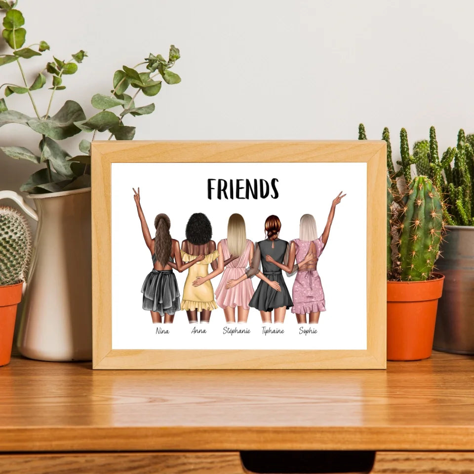 Affiche amitié personnalisée - Friends