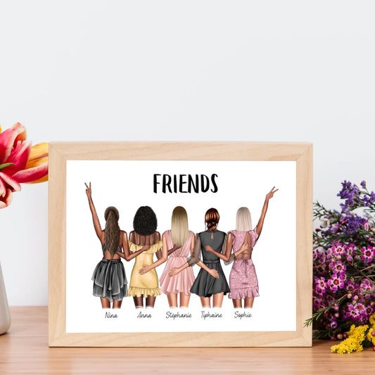 Affiche amitié personnalisée - Friends